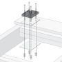 Kit d’installation de bois structurel 6x6
