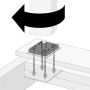 Kit d’installation de bois structurel 6x6