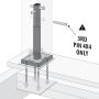 Kit d’installation de bois structurel 6x6