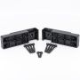 Rail Ombre 2x4 Niveau/Noir - 2/Paquet