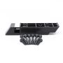 Rampe d’escalier Shadow 2x4 noir - 2/paquet