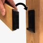 Rampe d’escalier Shadow 2x4 noir - 2/paquet