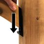 Rampe d’escalier Shadow 2x4 noir - 2/paquet