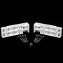 Shadow Rail 2x4 Level/White- 2/Pack
