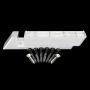Rampe d’escalier Shadow 2x4 blanc - 2/paquet