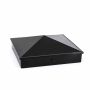 Capuchon de poteau aluminium 4" noir