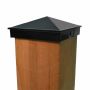 Capuchon de poteau aluminium 5,5" noir