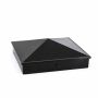Chapeau de poteau aluminium 6" noir