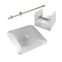 6x6 Deck Foot Anchor 24"