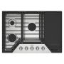 30" Built-In Gas Cooktop With 2-In-1 Hinged Grate To Griddle