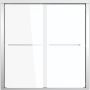 Maynor 52" 56" x 56" Framed Bypass Tub Door Chrome