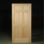 Porte intérieure en pin radiata 6 panneaux 28" x 80"