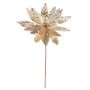 Gold Poinsettia Pick