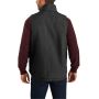 Loose Fit Washed Duck Sherpa-Lined Mock-Neck Vest