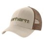Canvas Mesh-Back Logo Graphic Cap