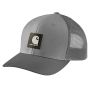 Rugged Flex Twill Mesh-Back Logo Patch Cap-Asphalt