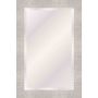 29" x 41" Contemporary Textured Framed Mirror-Chrome