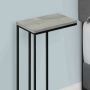 Table d’appoint grise 25" pieds métal noir