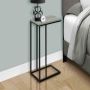 Table d’appoint grise 25" pieds métal noir