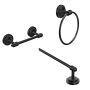 Kit de bain Iso 3 pièces - Noir mat