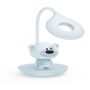 Lampe LED Beary avec support bleu - 5 niveaux de luminosité