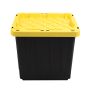 Strong Box Black and Yellow Plastic 45L