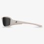 Brazeau Safety Glasses White Frame Smoke Lenses