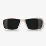 Brazeau Safety Glasses White Frame Smoke Lenses