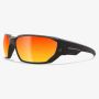 Dawson Safety Glasses Aqua Precision Red Mirror Lens-Black