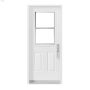 Porte 36"x80" ventilée vinyle int. 4-5/8" seuil PVC