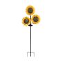 Tuteur solaire trois tournesols 31"