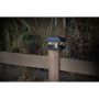 Solar Fence Post Cap Vertical Ribbed Plastic Lens 4/Pack