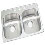 Double Bowl Kitchen Sink 31 x 20"