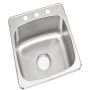 Single Bowl Kitchen Sink 20 x 20"