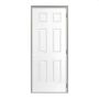 Porte 36"x80" 6 panneaux vinyle ext. 4-5/8" seuil PVC