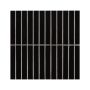 1" x 6" Black Matte Stack Pattern Mosaic 15PC/14.1 SF/BX