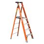 Metaltech 10' Fiberglass Step Ladder 300lb Capacity -Type 1A