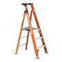 Metaltech 12' Fiberglass Step Ladder 300lb Capacity -Type 1A