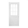 32"x80" 9-Lite Natural RH Inswing Door 4-5/8"-PVC Sill