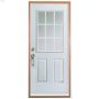 36"x80" 9-Lite Natural LH Inswing Door 4-5/8"-PVC Sill