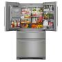 Réfrigérateur 4 portes 36" avec distributeur eau et glace