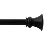 Tringle à Rideaux Noire 36"-66"