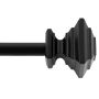 Tringle à Rideaux Noire 66"-120"