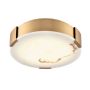 Petra 14" Brass Flush Mount Light