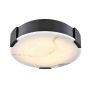 Petra 14" Ebony Flush Mount Light