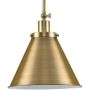 Hinton Vintage Brass Industrial Pendant Light