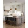 Hinton Vintage Brass Industrial Pendant Light