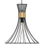Lorin Mid-Century Matte Black Metal Pendant Light