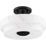 Tosca Matte Black Semi-Flush Mount Light