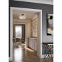 Tosca Matte Black Semi-Flush Mount Light